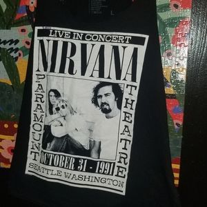 Black Nirvana tank, size Large